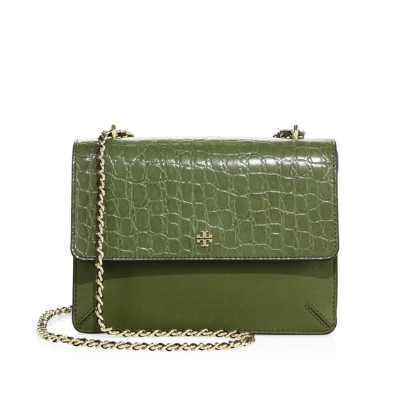 Tory Burch Robinson Crocodile Shoulder Bag - Picture 2 of 8